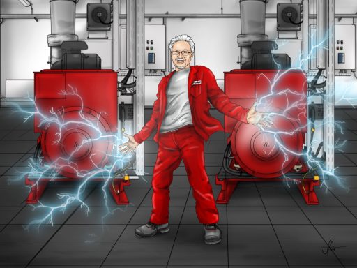 Präsent zum Ruhestand Illustration