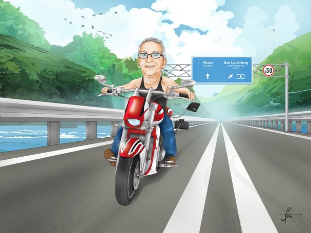 Präsent zum Geburtstag Persönliche Illustrationen & Karikaturen nach Foto – als Erinnerung oder Geschenk