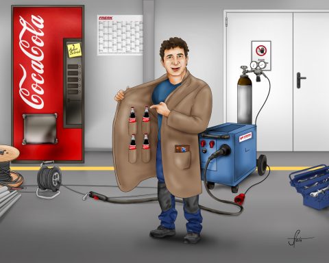 Präsente zum Dienstjubiläum Illustration