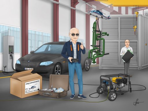 Präsent zum Ruhestand Illustration
