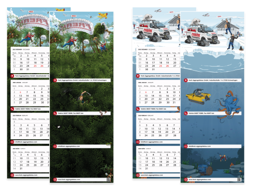 Kalendermotive Illustration Kalender
