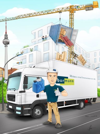 Präsente zum Dienstjubiläum Illustration