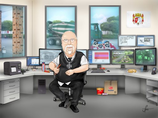 Präsent zum Ruhestand Illustration