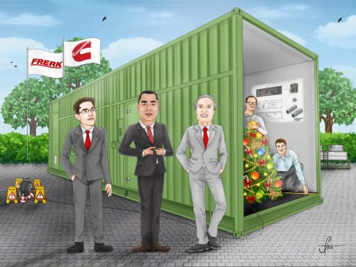 Präsent zum Projektabschluss Illustration